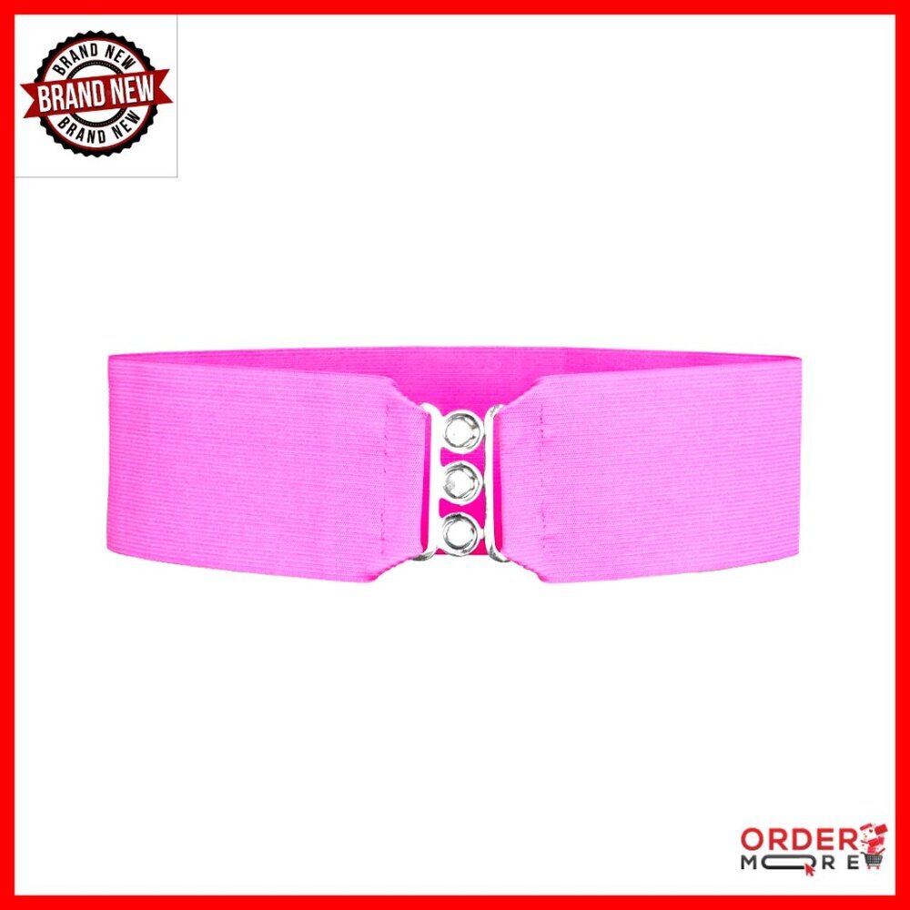 Vintage 3" Wide Elastic Cinch Belt for Women, Slimming Hourglass Fit